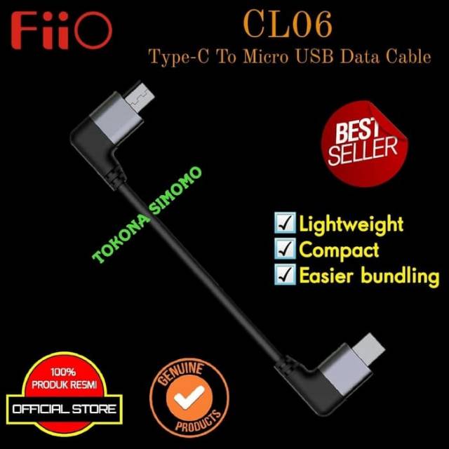 Dây Cáp Fiio Cl06 Chuyển Từ Type-C Sang Micro Usb