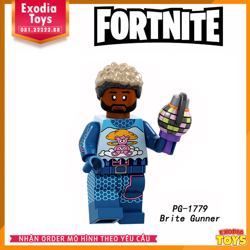 Xếp hình Minifigure Nhân vật trò chơi sinh tồn Fornite - Đồ Chơi Lắp Ghép Sáng Tạo - POGO PG8203