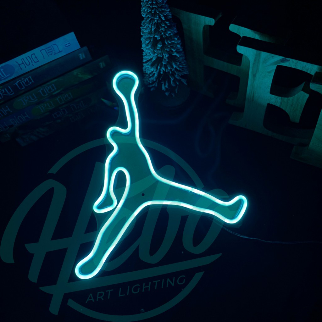 Đèn Trang Trí Jumpman Jordan LED Neon Sign ┊ Trang Trí Phòng Ngủ .... ┊ HEBO Art Lighting