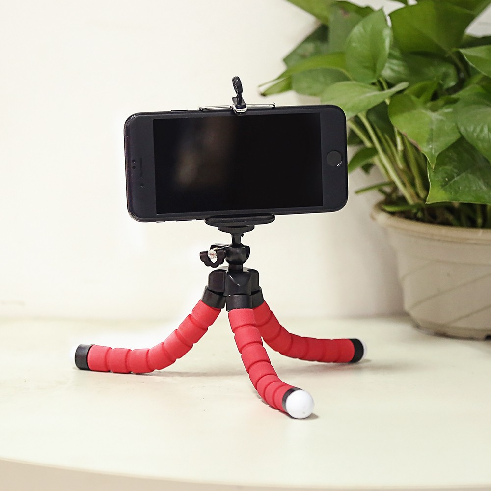 Mini Octopus Flexible Tripod Với Điện Thoại Chủ Đứng Cho Điện Thoại Thông Minh