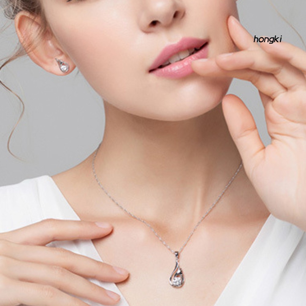 (Hàng Mới Về) vòng cổ Mặt Hình Đôi Cánh Thiên Thần Đính Đá Zircon Thời Trang Cho Nữ