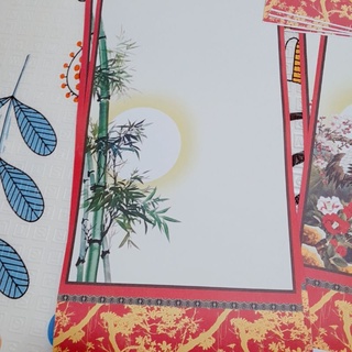 Giấy liễn vẽ thư pháp size 27x79cm