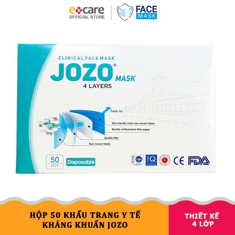 Khẩu Trang Y tế TL Pharma 4 lớp Thành Long, Jozo Mask, 3D Mask đầy đủ giấy chứng nhận