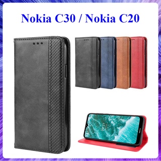[Bao Xịn] Bao da dạng ví Nokia C30, Nokia C20 có nắp gập, ngăn đựng thẻ ATM tiền tiện lợi cao cấp