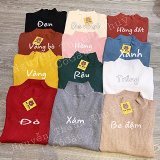 ÁO LEN CỔ 3 PHÂN HÀNG QUẢNG CHÂU CHẤT ĐẸP