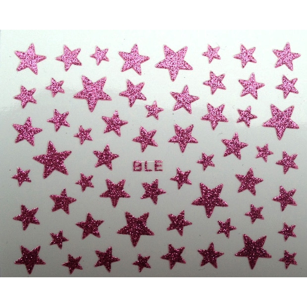 Hình dán 3D trang trí móng tay tạo hình sao 5 cánh đẹp mắt