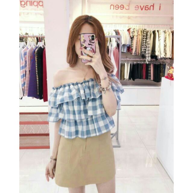 Áo trễ vai 3 tầng bèo | BigBuy360 - bigbuy360.vn