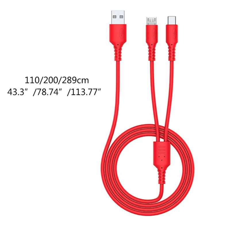 Dây Cáp Sạc Nhanh Hai Cổng Micro USB Type C Cho Điện Thoại