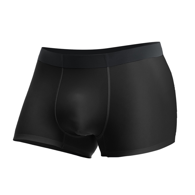 Quần Lót Boxer Hai Lớp Không Đường May Vải Lụa Lạnh Mỏng Thoáng Khí Thoải Mái Thời Trang Mùa Hè Cho Nam B311