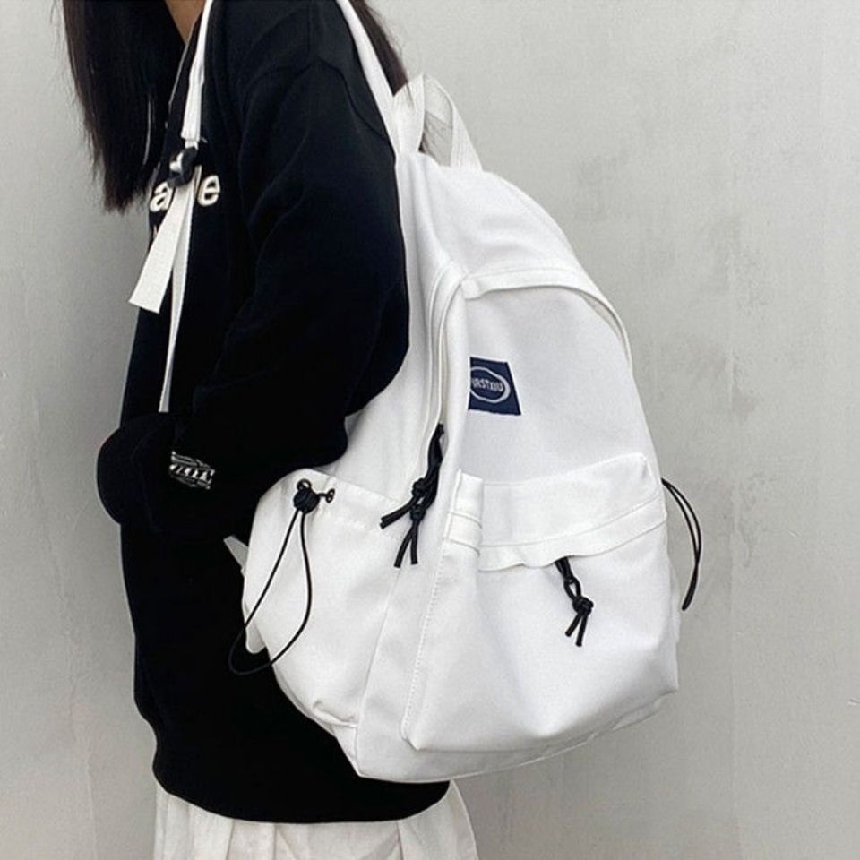 Ba Lô Đi Học Đơn Giản Phong Cách Harajuku Hàn Quốc Cho Nữ