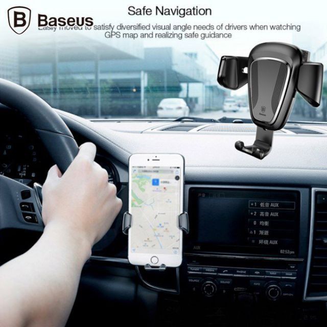 Đế giữ điện thoại khóa tự động dùng cho xe hơi Baseus Gravity Car Mount