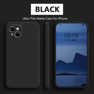 Ốp Lưng Silicone TPU Siêu Mỏng Cho iPhone 13 Pro Max 12 Mini