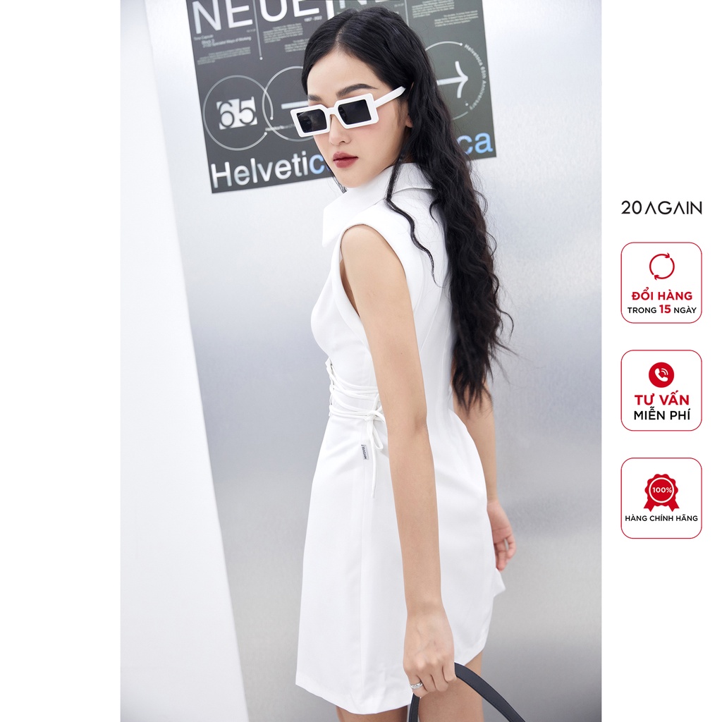 Đầm sát nách 20Again thiết kế đan dây eo cổ đức form dễ mặc, chất mềm mại nịnh da DEA2398