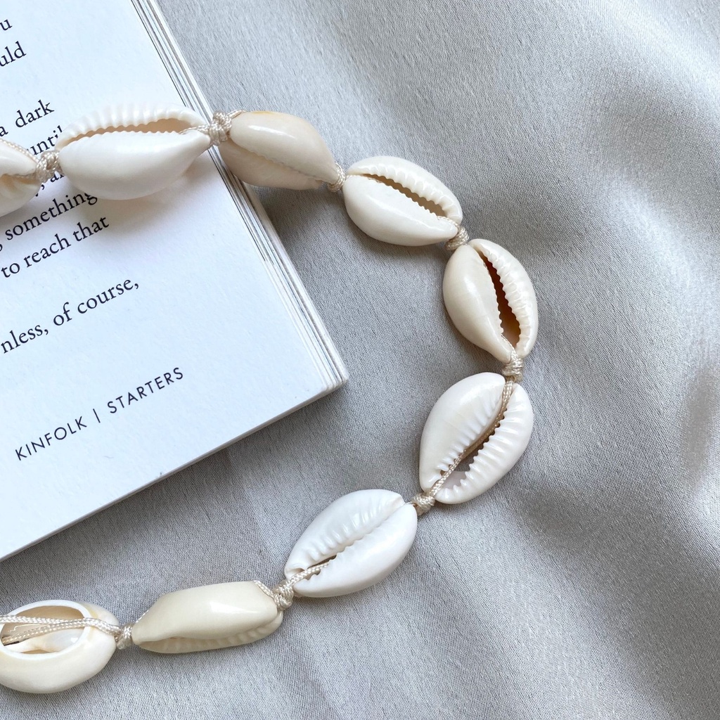 Vòng cổ choker vỏ sò thật Splassshy