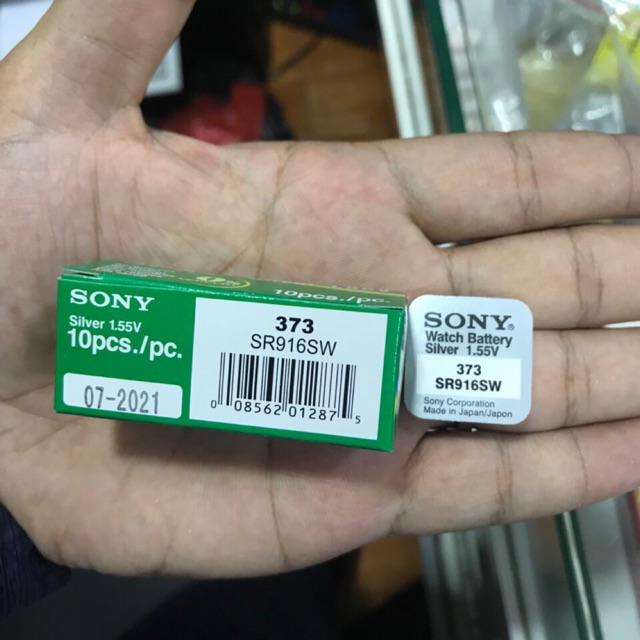 Viên pin đồng hồ Sony 373 SR916SW - Pin Sony 916 - 373 vỉ 1 viên