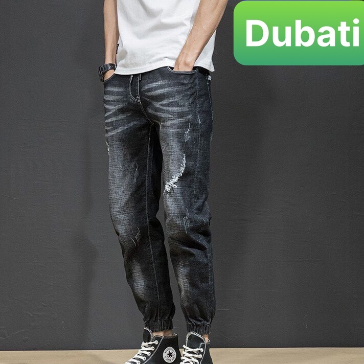 Quần Jean Nam, Quần Jogger Nam Co Giãn Wash Xước Chất Đẹp Cao Cấp- DB 0535- DUBATI FASHION