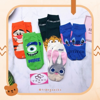 Tất ngắn cổ hoạt hình Mike - Stitch