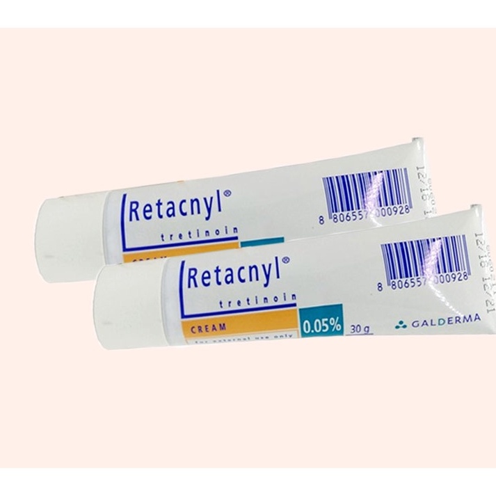 HSD 11/2024 Tretinoin Retacnyl Cream 0,025%, 0.05%  Kem hỗ trợ giảm mụn trẻ hóa da
