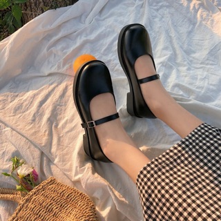 Giày lolita - UNI BOOTS . Giày đế thấp quai cài tiểu thư xinh xắn