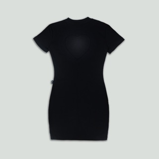 HEART-CUT LITTLE BLACK DRESS