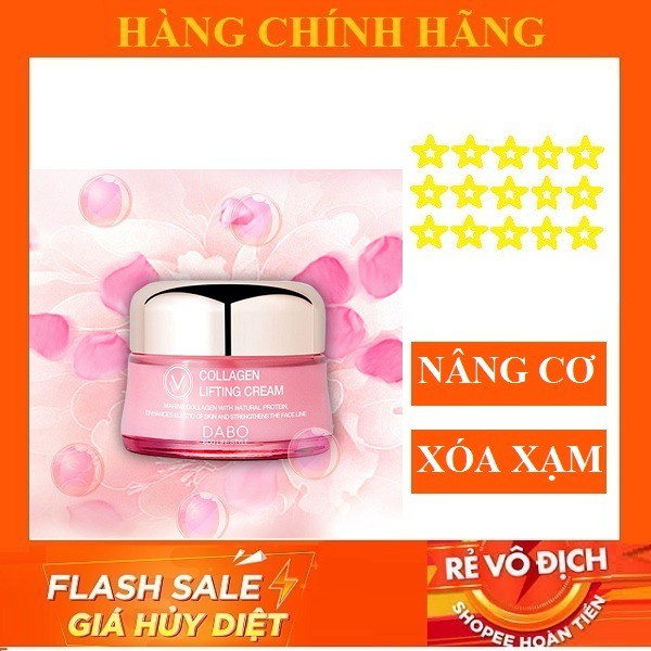 Kem nâng cơ, chống nhăn da mặt Dabo Fitting Cream Hàn quốc 50ml/Hộp - HÀNG CHÍNH HÃNG