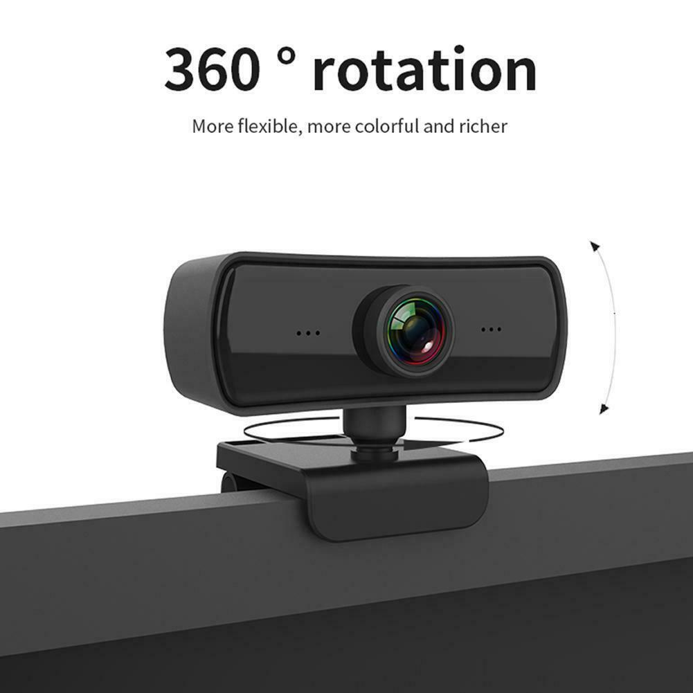 2K 2040*1080P Rotatable Webcam HD Computer PC WebCamera Conference Lens Calling Video Work H8F0