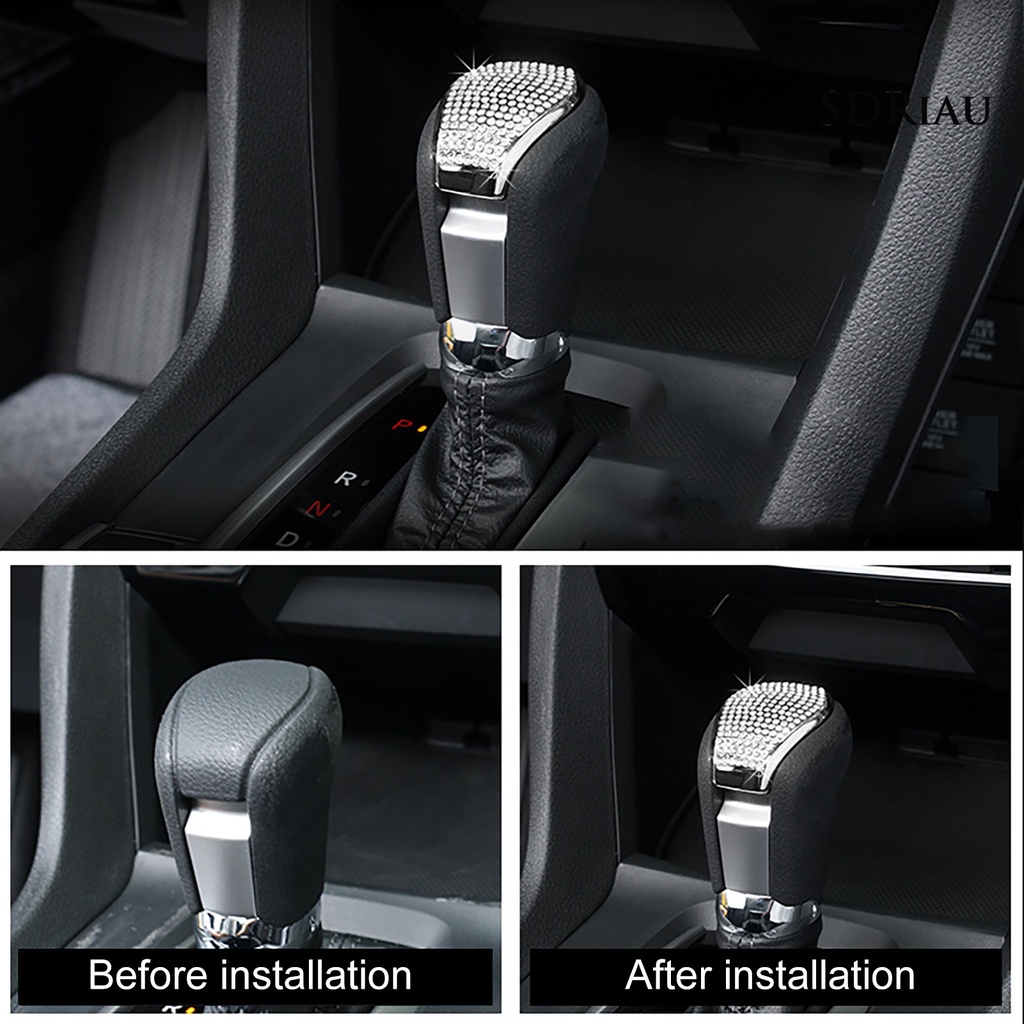 Miếng dán trang trí tay nắm cần gạt số xe hơi Honda Civic thế hệ 10