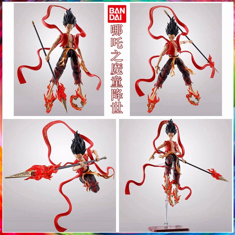 Bandai chính hãng Shf Nezha's Demon Boys Model Model Toy Junior Nezha Doll