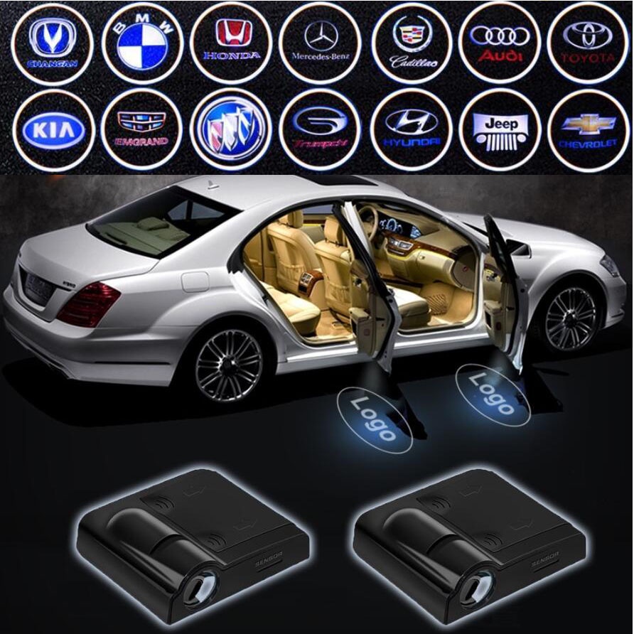 Set 2 Đèn Led DC 5V Gắn Cửa Xe Ô Tô Cho perodua proton toyota vw