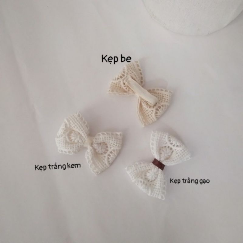 Turban/Băng Đô/ Kẹp tóc Ren Hàn Bản 6cm Cho Bé Gái