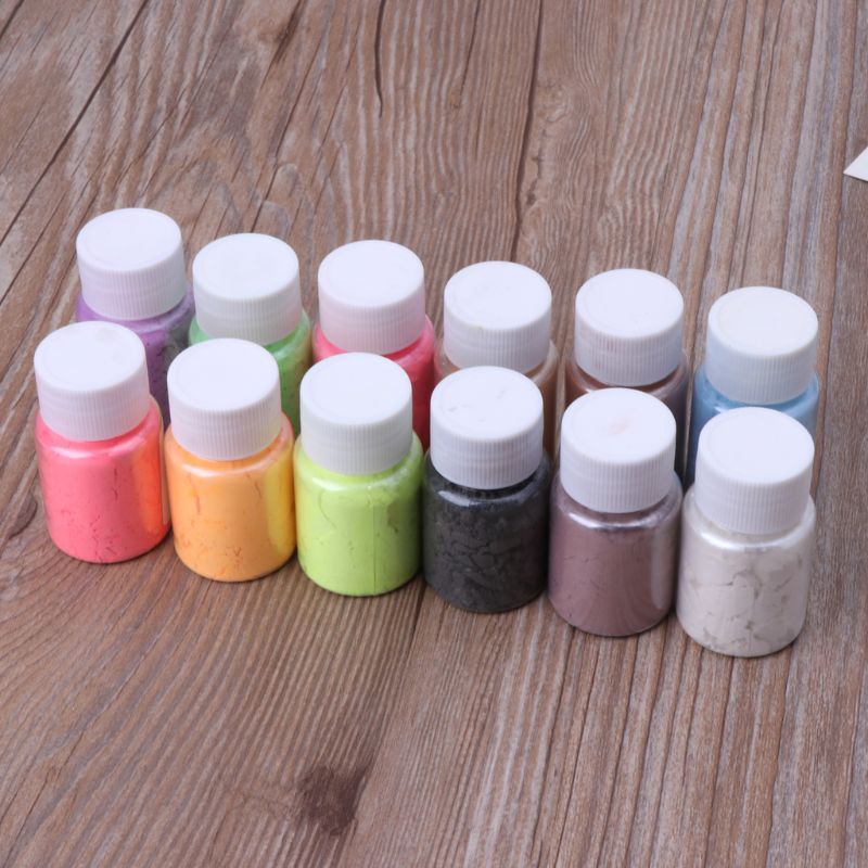 Bột Mica Làm Móng Tay / Trang Sức / Đồ Tắm Bằng Nhựa Epoxy Màu Sắc Ngọc Trai Độc Đáo DIY