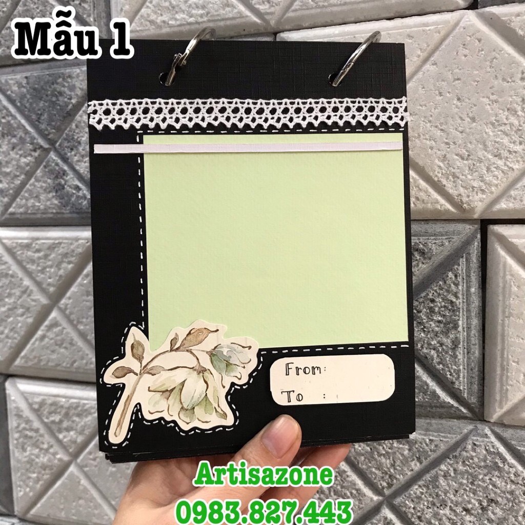 Album ảnh dán mini - Scrapbook handmade (Đọc kỹ mô tả từng sản phẩm)