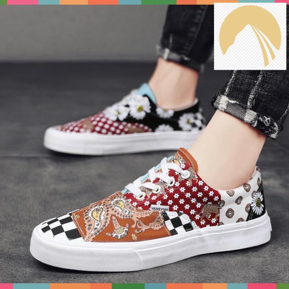 👪 Giày Vans Tiger Họa Tiết Thổ Cẩm Unisex 🏳️‍🌈 👪