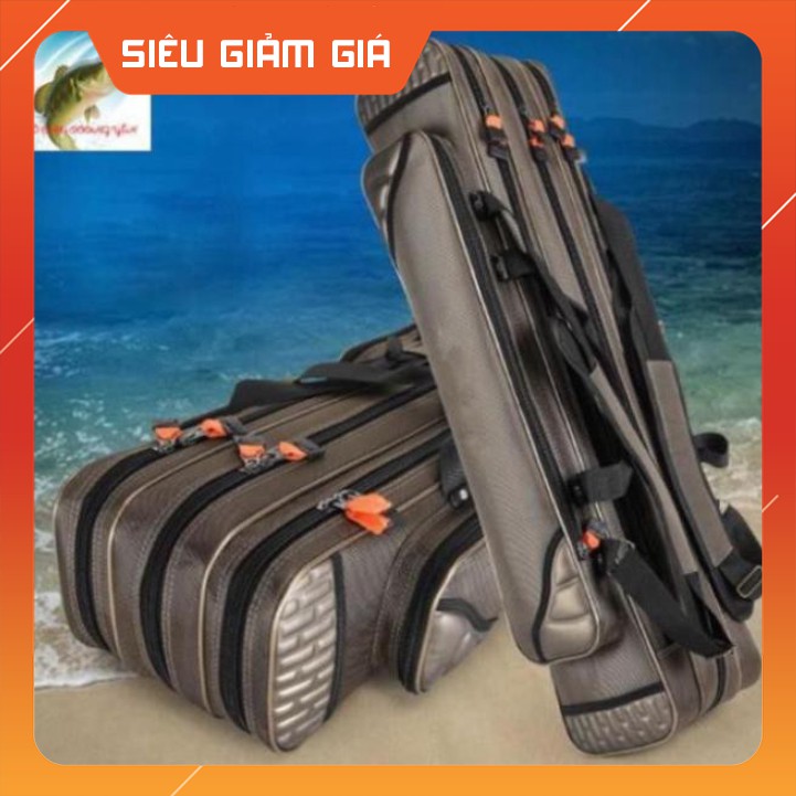 TÚI ĐỰNG CẦN CÂU GỒM 3 NGĂN LƠN 1 NGĂN PHỤ CHỐNG THẤM TUYỆT ĐỐI XẢ KHO