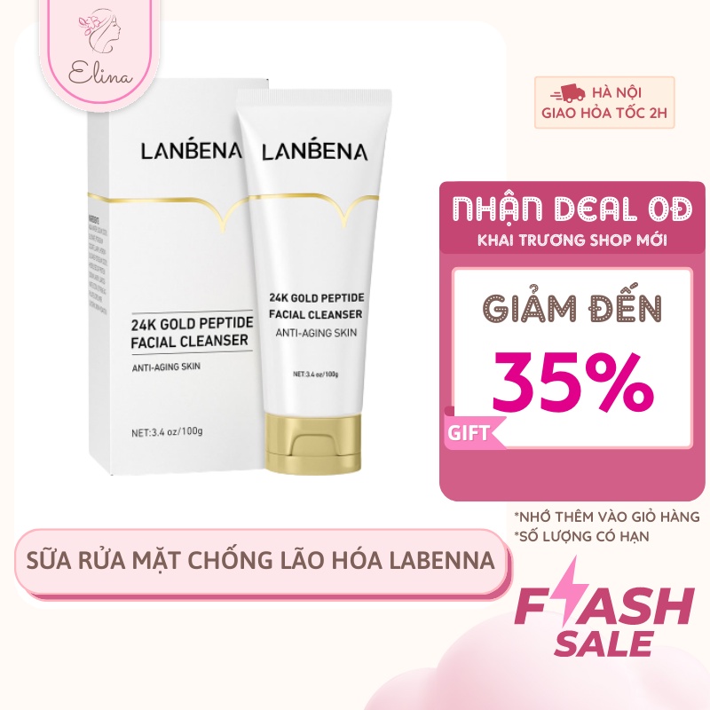 Sữa rửa mặt chống lão hóa Lanbena cung cấp độ ẩm, giúp da khỏe mạnh, phục hồi độ đàn hồi và săn chắc-ELI018