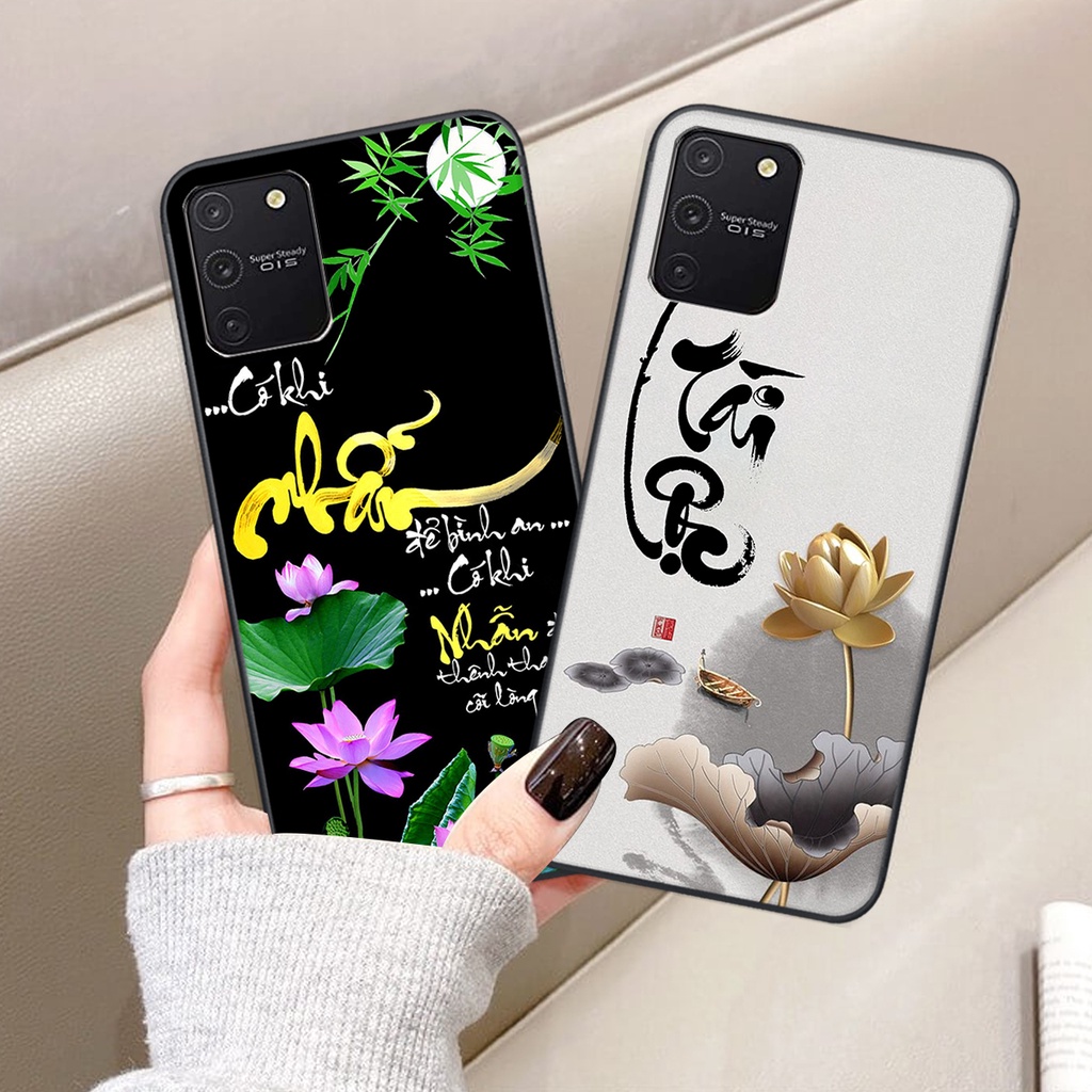 Ốp lưng Samsung Galaxy S10 LITE / M80S in hình chữ tài chữ lộc, Cha Mẹ, bình an SIÊU ĐẸP