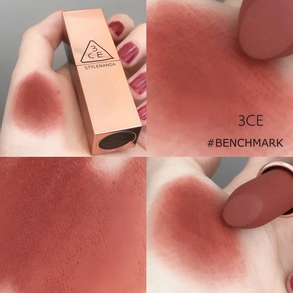 [SẴN] Son 3CE Matte Lip Color Bản Limtited Màu 227 Benchmark - Màu Cam Đất SO HOT