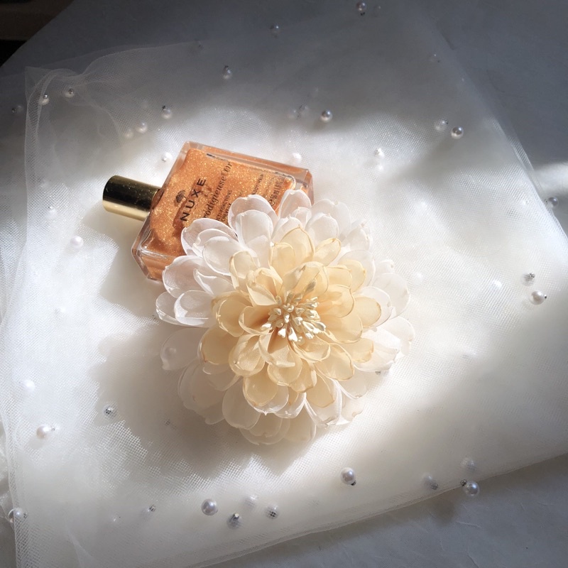 Hoa cài áo handmade cao cấp- Hoa voan tơ 10cm- Nhiều màu