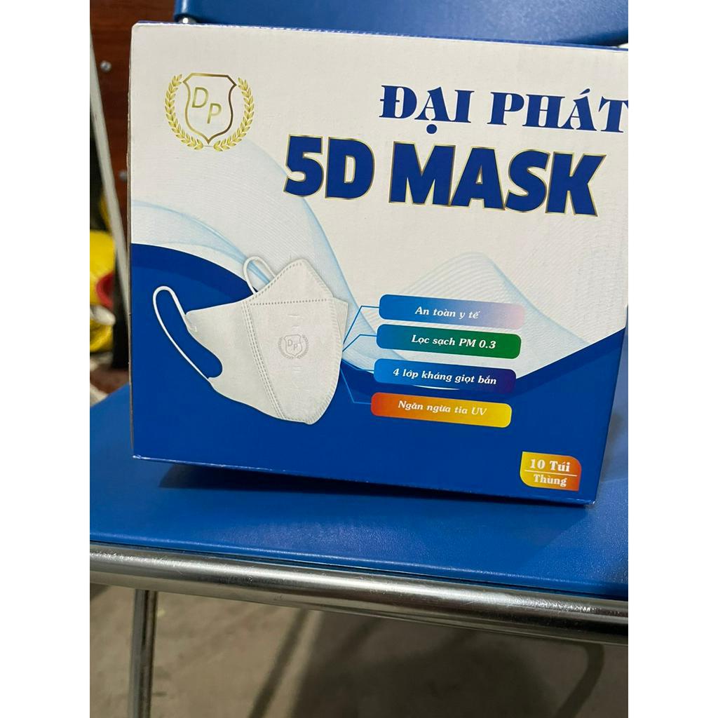 Khẩu trang 5D DP Mask 3 lớp kháng khuẩn hàng chính hãg công ty - BACHHOAHOAHONG