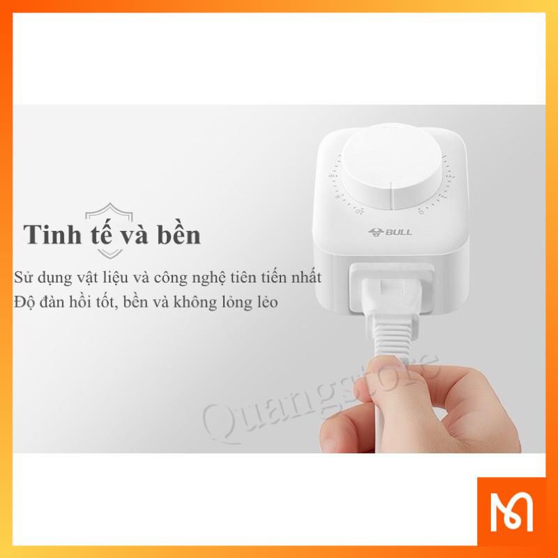 Ổ cắm hẹn giờ Bull giúp Điện thoại, Iphone, Laptop, xe Đạp Điện an toàn sạc qua đêm, Bảo vệ Pin ko bị chai