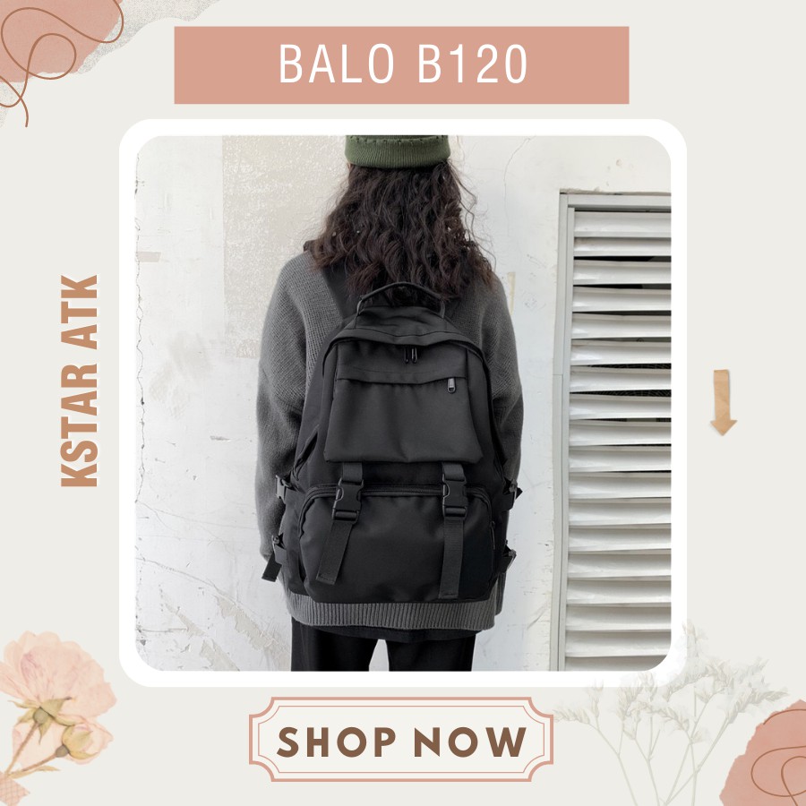 [Sale rẻ lấy 5 sao] Balo unisex Nam Nữ ulzzang thời trang Hàn Quốc cao cấp B120