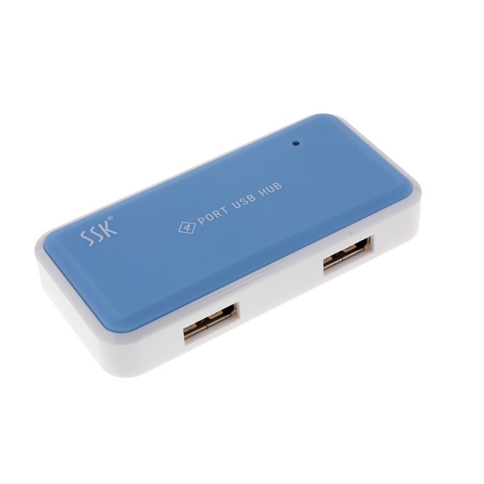 Bộ Chuyển Đổi HUB USB Chia 4 Cổng SSK SHU008 Màu Xanh Ngọc