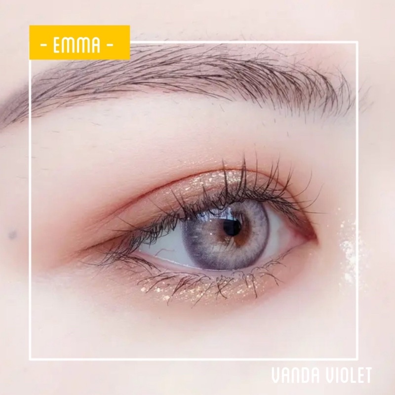 🌸 Kính Giãn Tròng Vanda Violet - Kính giãn tròng màu tím siêu tây nổi trội / Emma Super Mini Contact Lens 🌸