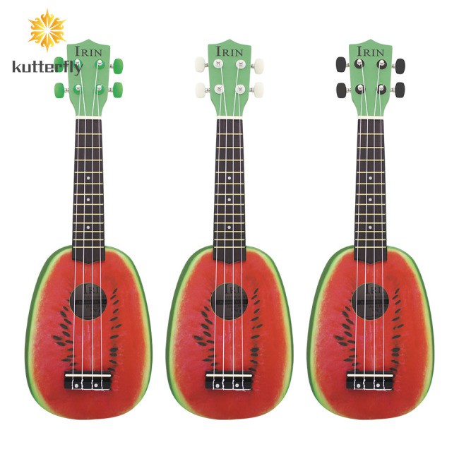 Guitar Watermelon Style Ukelele for Musical Instrument Lover Basswood String 12 Ukulele Fret 21 Inch Electric Acoustic 4