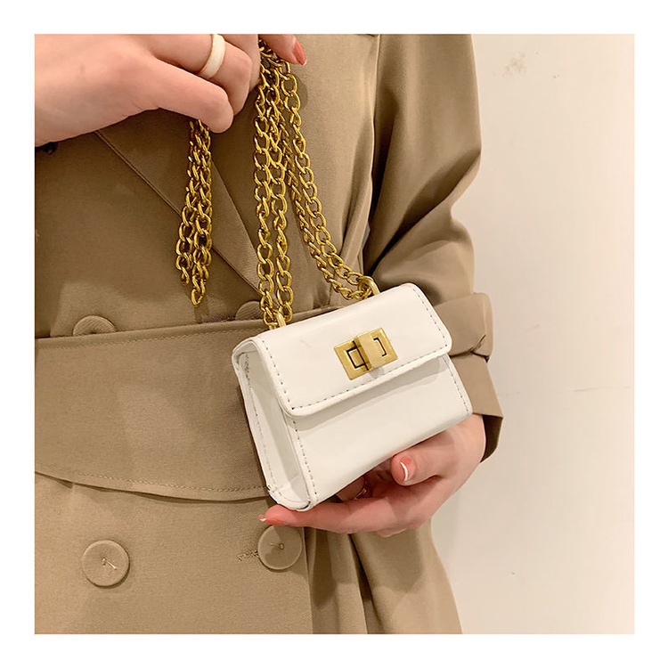 Túi đeo chéo nữ mini dây xích túi hộp vuông hàn quốc túi ví