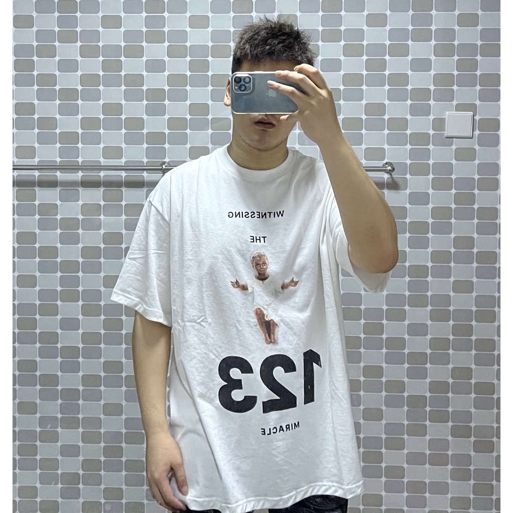 RRR123 old short-sleeved Vintage tee high street loose American casual couple T-shirt