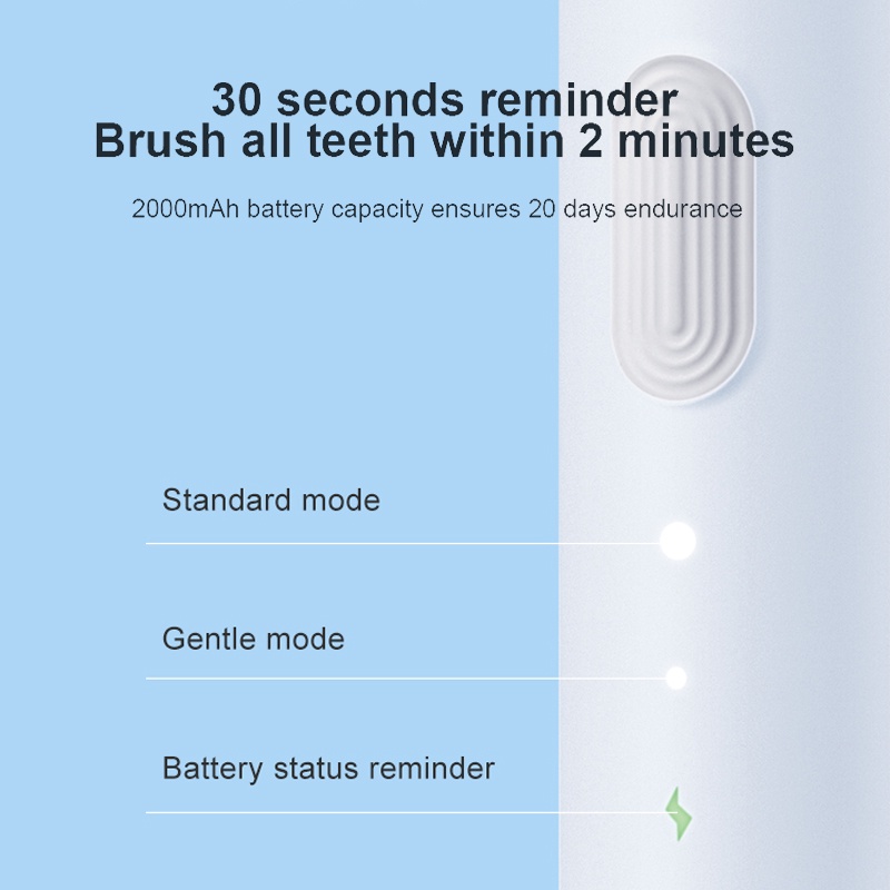 Bàn chải điện thông minh DR-BEI Sonic C01 Mọi mảng bám làm sạch nhất của răng Bàn Chải Đánh Răng Doctor