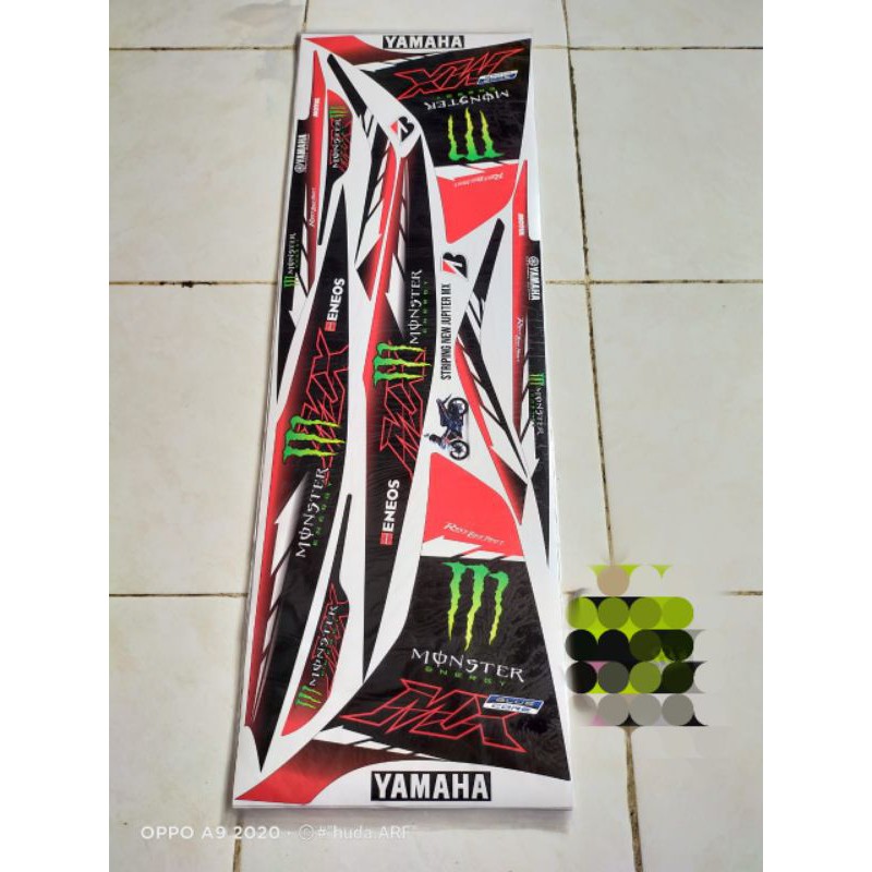 Sticker Dán Trang Trí Xe Mô Tô Yamaha New Jupiter Mx 135 Njmx Monster Blue Core Chất Lượng Cao