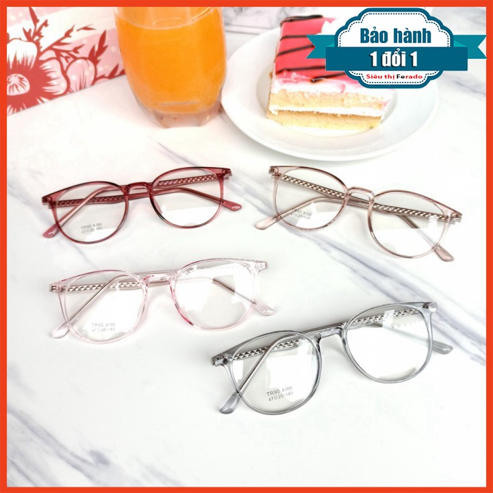 [Gía siêu rẻ] Kính tròn đẹp 8100 nhận cắt mắt cận viễn loạn