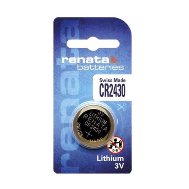 Pin CR2430 Renata 3V Lithium Chính Hãng Vỉ 1 Viên Made in SWISS